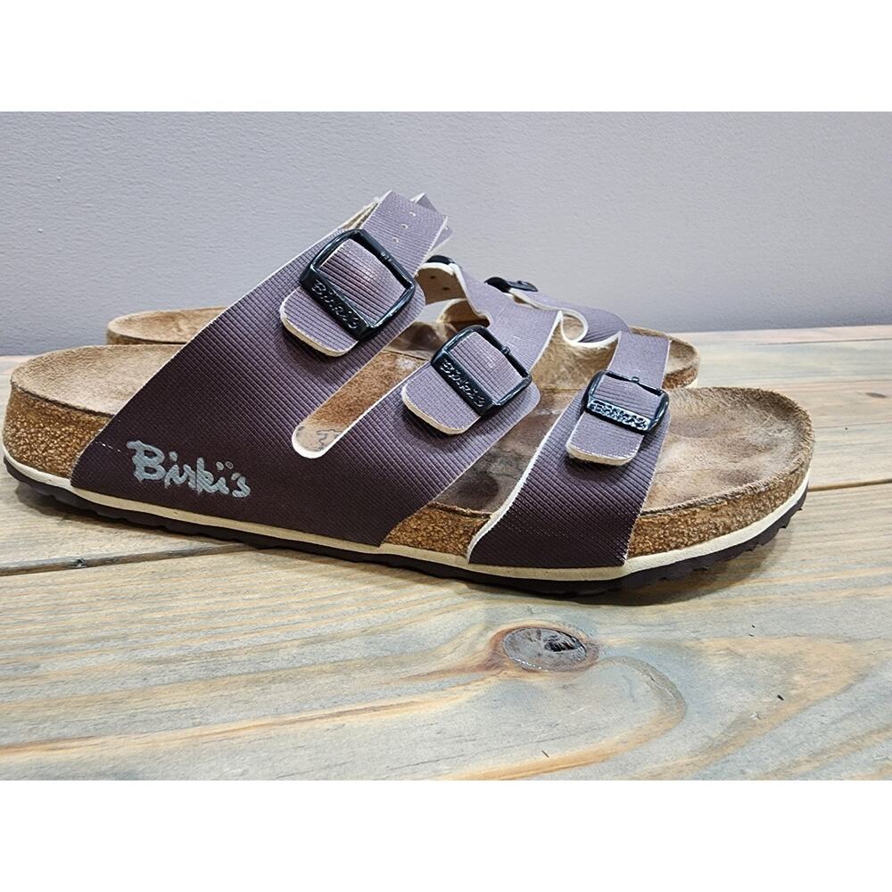 BIRKENSTOCK Birki's 3 Strap Sandals Brown US Womens 10/Mens 8 Germany 265